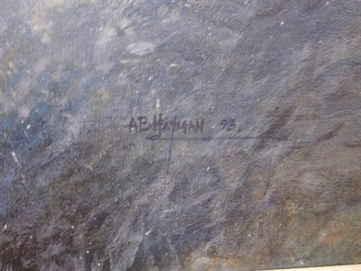 Lot 2068 - Alan B. Hayman (b.1947) Salmon Signed, oil on canvas, 52cm by 79cm   Artist's Resale...