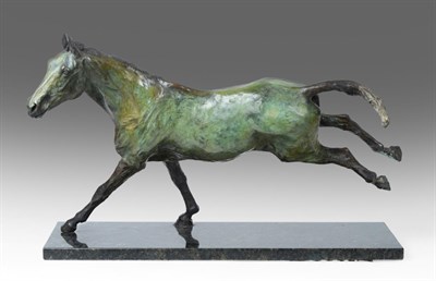 Lot 2074 - Belinda Sillars (b.1961) Equestrian Study Signed and numbered 7/12, bronze, 55cm  Artist's...