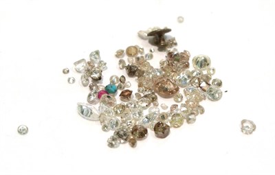 Lot 222 - A parcel of loose stones including diamonds and others, mixed sizes, cuts and qualities