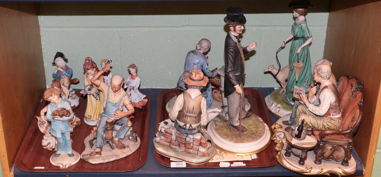 Lot 265 - A collection of assorted Capodimonte figures (14)