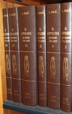 Lot 270 - Page, Camille, La Coutellerie. Laffitte Reprints, 1994.(6 vols). Limited edition facsimile reprint