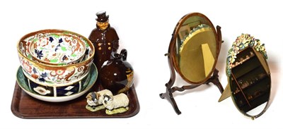 Lot 293 - A pair of Amherst bowls together with a Royal Doulton jug, novelty flagon, a Minton plate etc...