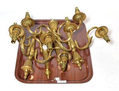 Lot 320 - Four two branch Empire style wall sconces