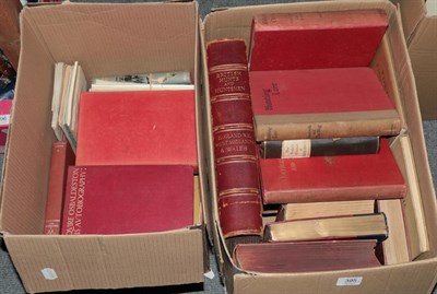 Lot 395 - Two boxes of hunting books