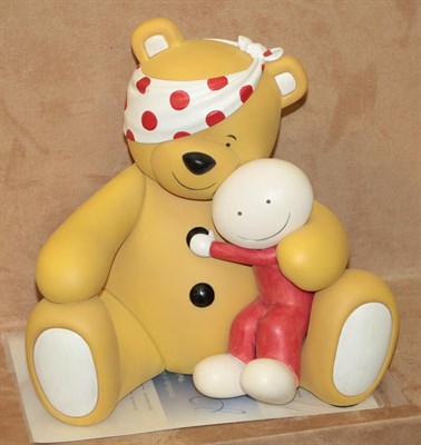 Lot 1027 - Doug Hyde (Contemporary)  ''Pudsey'' Signed and inscribed AP 4/5 EE, cold cast porcelain, 24cm high