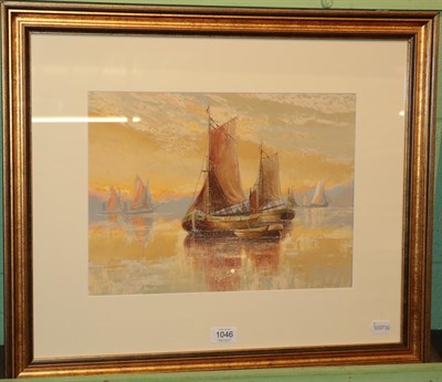 Lot 1046 - Francis E Jamieson (20th century) Boating scene, signed and inscribed verso, oil