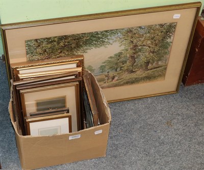 Lot 1057 - Thirteen assorted Baxter and Le Blond prints; together with a print woodland landscape