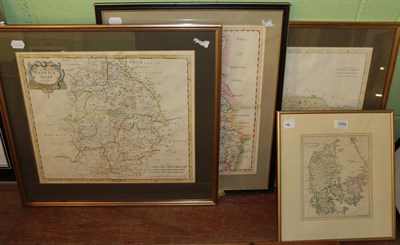 Lot 1089 - Morden, Robert Buckinghamshire; Sussex; and Warwickshire. Swale and Churchill,  Hand-coloured maps