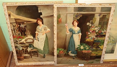 Lot 1093 - Oliver Stockman (19th/20th century) ''Best of Game'' & ''The Sweetest Flowers'', signed, oil on...