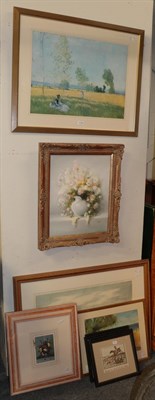 Lot 1116 - J* Lenn, still life of flowers, together with a further still life of flowers signed M Shaw,...