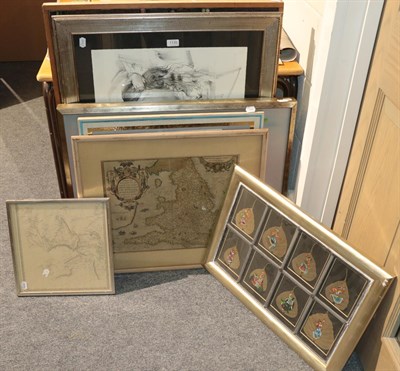 Lot 1135 - A group of modern oil paintings (unframed) together with a framed study of a nude,  an abstract oil