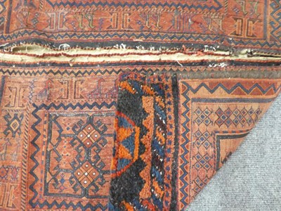 Lot 1155 - Shahsavan flatweave Chuval, the field with wide and narrow bands of bird motifs and geometric...