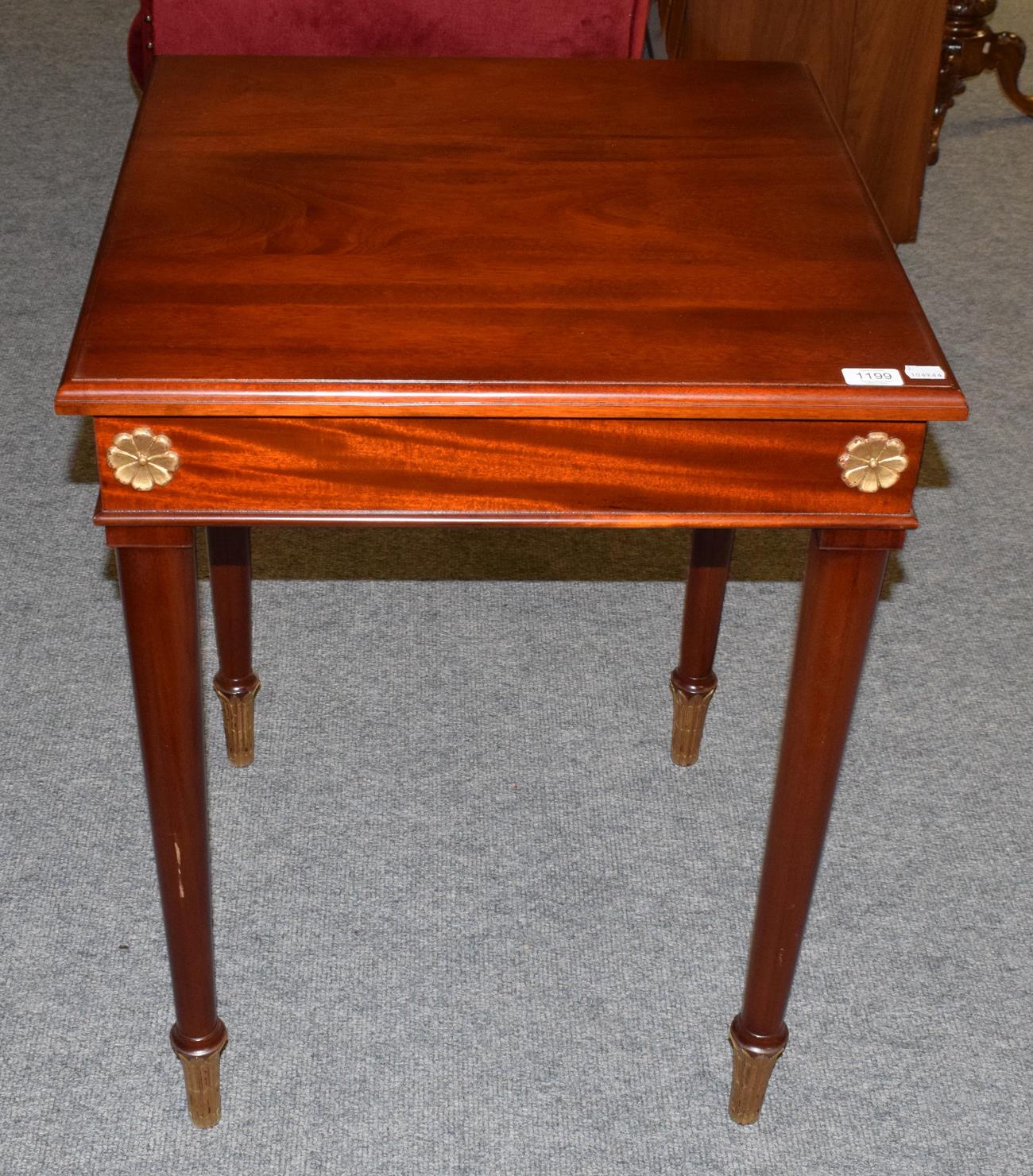 Lot 1199 - A lamp table made by Anthony Nixon, bespoke furniture maker, Barnard Castle, 81cm high