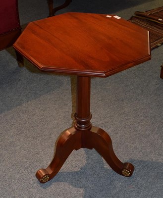 Lot 1201 - A reproduction tripod table by Anthony Nixon, Bespoke furniture maker Barnard Castle, 80cm high