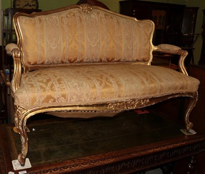 Lot 1252 - A 19th century gilt wood settee