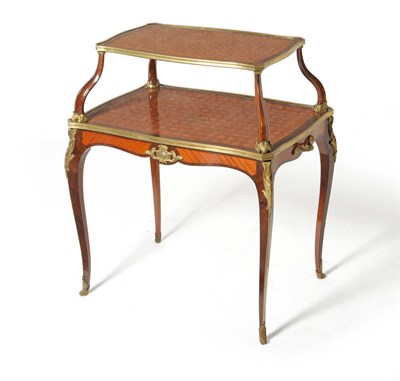 Lot 1365 - A Louis XV Style Kingwood, Mahogany, Tulipwood and Gilt Metal Étagère, 3rd quarter 19th...