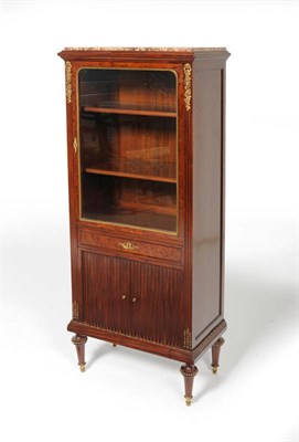 Lot 1376 - A Louis XVI/Transitional Style Mahogany and Gilt Metal Mounted Vitrine, circa 1900, with a...