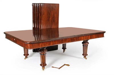 Lot 1386 - A Victorian Mahogany Extending Dining Table, stamped Gillows, Lancaster, 3rd quarter 19th...