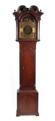 Lot 1145 - ~ An Oak Thirty Hour Longcase Clock with a Rocking Skeleton Automata, signed Jno Lewis,...