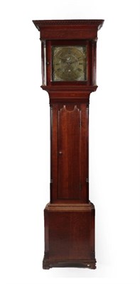 Lot 1146 - ~ An Oak Thirty Hour Longcase Clock, signed Wilkinson, Wigton, circa 1770, flat top pediment,...