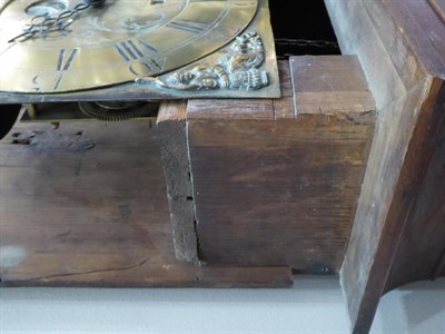 Lot 1146 - ~ An Oak Thirty Hour Longcase Clock, signed Wilkinson, Wigton, circa 1770, flat top pediment,...