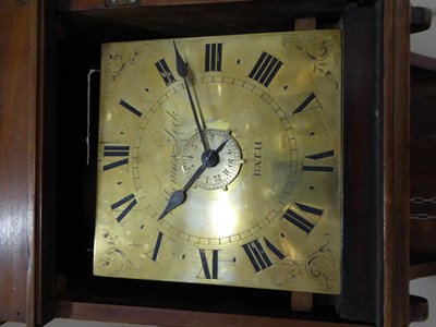 Lot 1152 - ~ A Hooded Alarm Thirty Hour Wall Timepiece, signed Thomas Lock, Bath, late 18th century,...