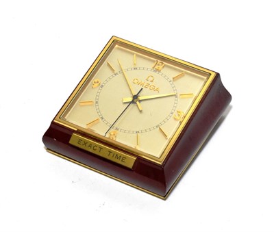 Lot 1165 - An ''Exact Time'' Centre Seconds Counter/Desk Timepiece, 4-3/4-inch silvered dial inscribed...