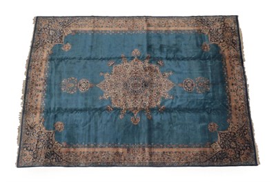 Lot 1196 - Good Isparta Carpet West Central Anatolia, circa 1910 The mid indigo field with central...
