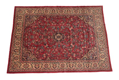 Lot 1225 - Good Saroukh Mahal Carpet West Iran, circa 1960 The blood red field of floral sprays around an...