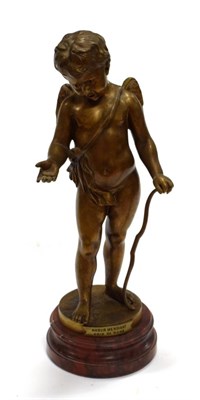 Lot 1249 - After Jean Didier Debut (French, 1824-1893): ''Amour Mendiant'' A Bronze Figure of Cupid,...