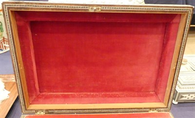 Lot 1271 - A Vizagapatam Ivory, Ebony and Sadeli Work Box, mid 19th century, of sarcophagus form with...