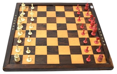 Lot 1325 - A Rosewood Framed Chess Board, 19th century, stamped W W MORGAN 26 QUEEN STREET LONDON, 60.5cm...