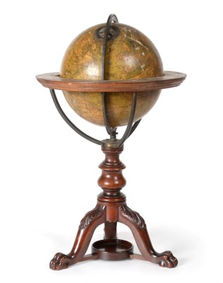 Lot 1327 - A Kirkwood & Sons 6'' Terrestrial Table Globe, circa 1820, inscribed Jas W Lyon & Co Edinburgh...