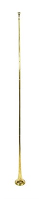 Lot 1329 - A Boosey & Co Brass Coaching Horn, 1913, serial no.87137, 142cm long