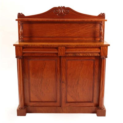 Lot 1442 - A Victorian Satinwood Chiffonier, 3rd quarter 19th century, the superstructure with a shelf...