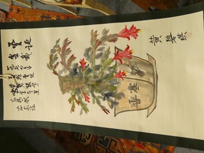 Lot 54 - Chinese School (20th century) A collection of twelve various scroll paintings