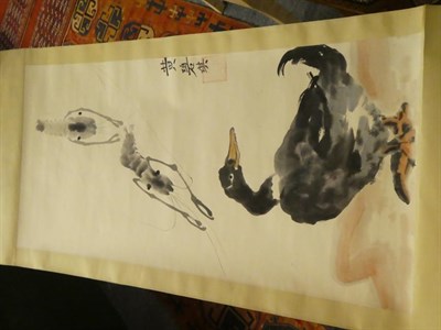 Lot 54 - Chinese School (20th century) A collection of twelve various scroll paintings