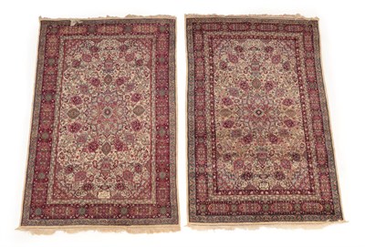 Lot 74 - Pair of Ardabil Design Rugs Probably Indian, 2nd half 20th century Each with flowerhead...