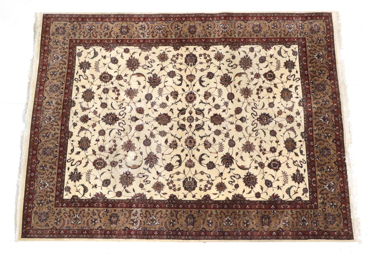 Lot 150 - Good Ziegler Design Carpet Probably Indian, modern The ivory field with an allover design of...