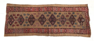 Lot 309 - Meshkin Runner North West Iran, circa 1900 The camel field with a column of hexagons surrounded...