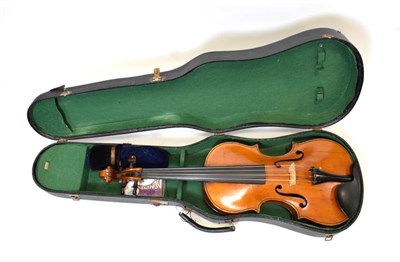 Lot 3004 - Viola 15 3/8'' one piece back, ebony fingerboard, inside stamped 'J. Stuart Paul Maker, Oldham...