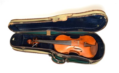 Lot 3027 - Violin 14'' one piece back, ebony fingerboard, with label 'John Mather, Harrogate 2007 No.48',...