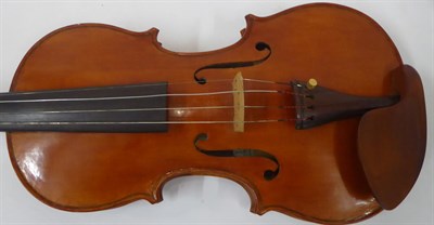 Lot 3027 - Violin 14'' one piece back, ebony fingerboard, with label 'John Mather, Harrogate 2007 No.48',...