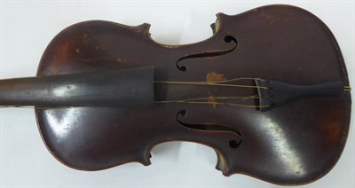 Lot 3028 - Violin 14'' one piece back, no label (a.f)