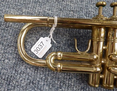 Lot 3037 - Trumpet Custom Built By E Benge, Los Angeles Calif. Resno-Tempered Bell 3, serial number 24540...