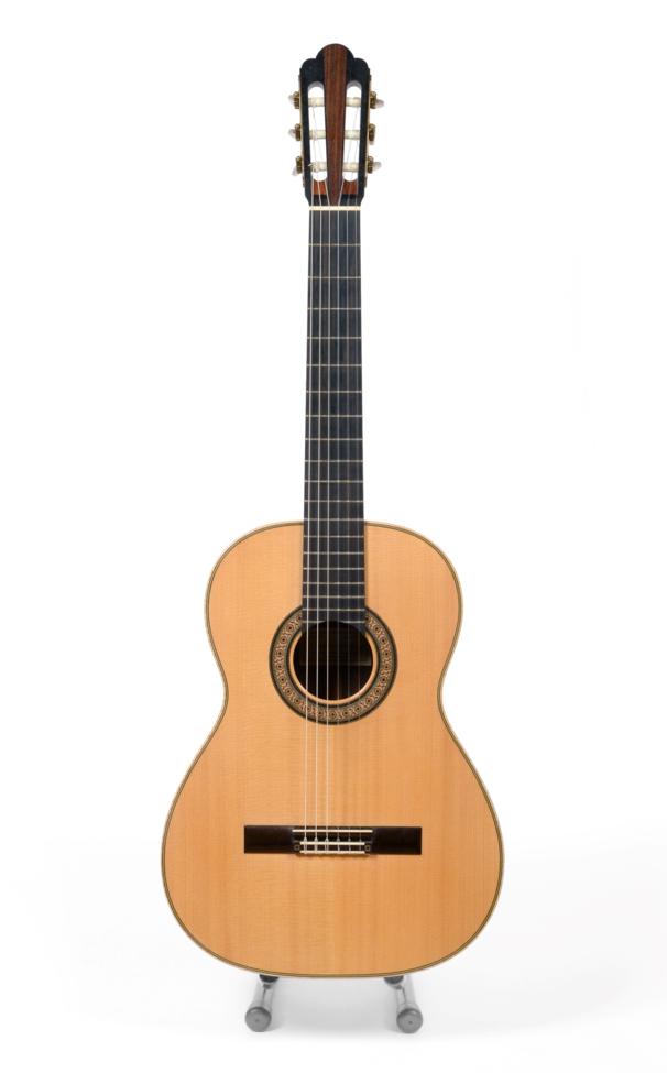 Lot 3039 - Classical Guitar handmade with maker's label 'Alastair McNeill, Wiltshire England No.119, 1985' and
