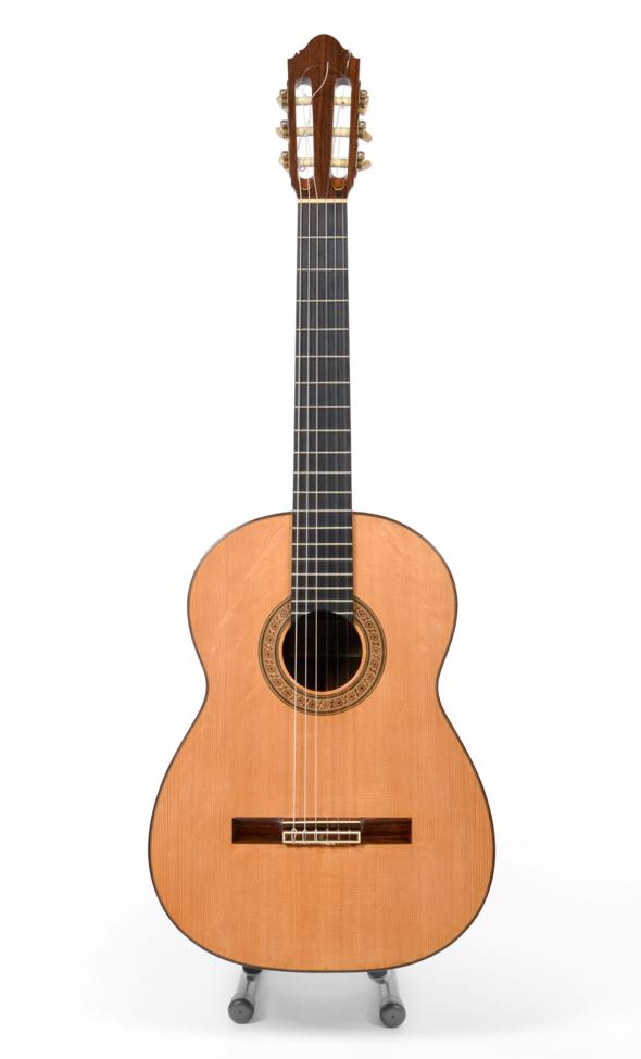 Lot 3040 - Classical Guitar handmade with maker's label 'Alastair McNeill, Wiltshire England No.194, 1996' and
