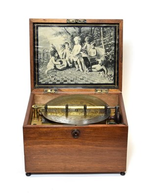 Lot 3051 - A 7 1/2-Inch Symphonion Disc Musical Box, serial no. 236719, with single-section comb, stamped...