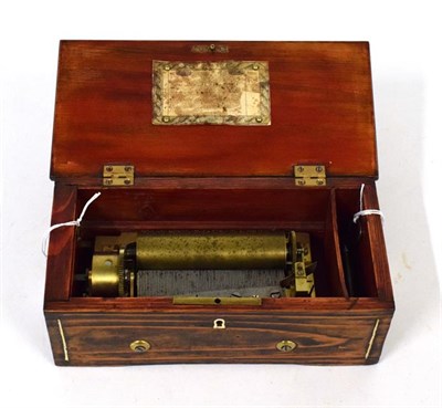 Lot 3066 - A Small Key-Wind Musical Box By Lecoultre Frères, serial no. 25981, playing four unidentified...