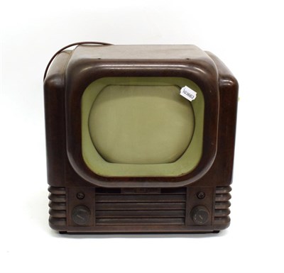 Lot 3082 - A Bush Type TV22 Television Receiver, 1950, serial No. 07165, 405-line, 9-inch screen with...
